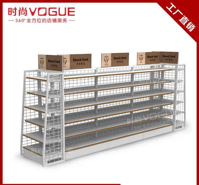 零售空间的艺术 便利店双面货架展示架的设计与应用